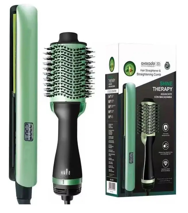 COMBO PLANCHA DE CABELLO Y CEPILLO SECADOR REMILNGTON RE-2501